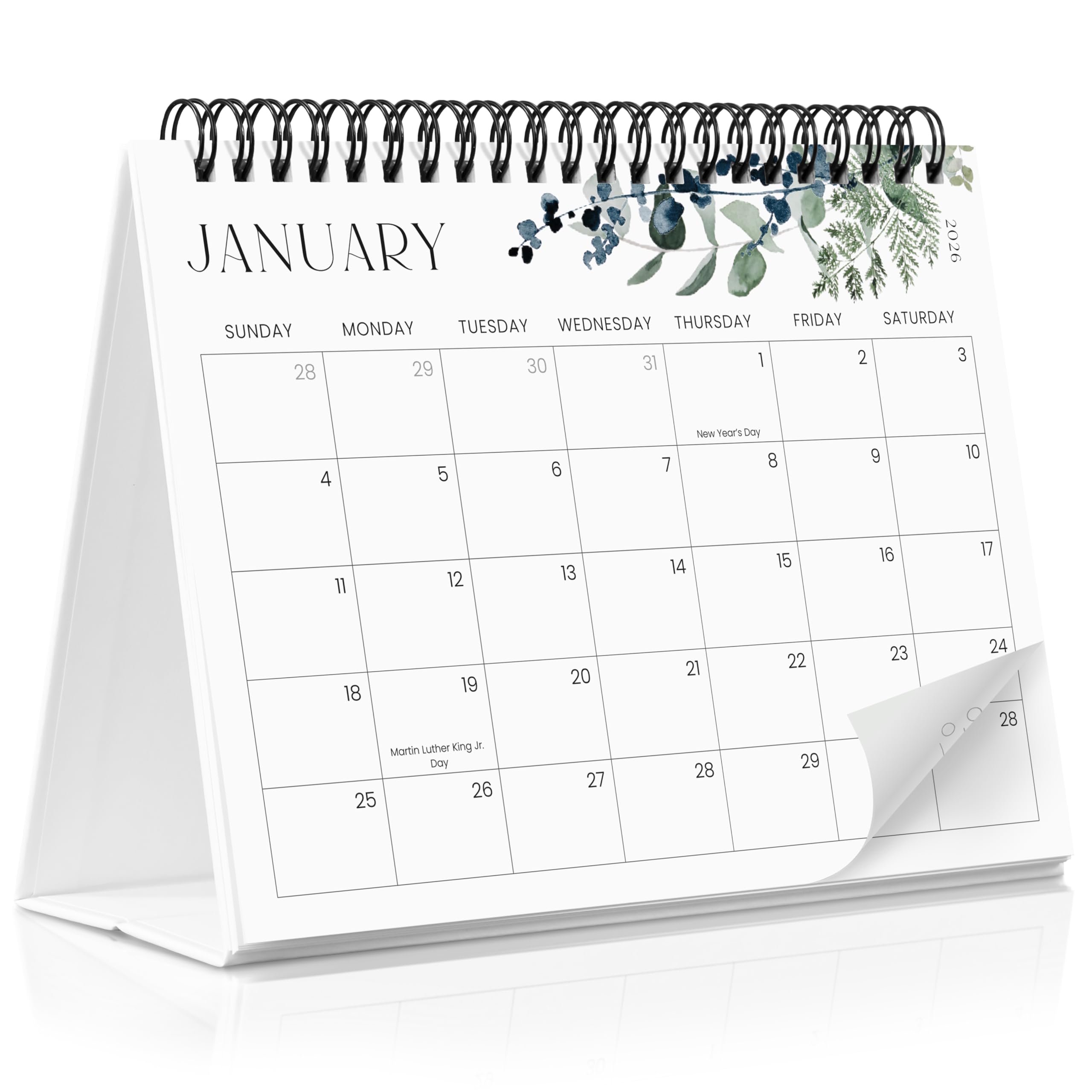 Photo 1 of ***CALENDAR COVER RIPPED*** Aesthetic Desk Calendar 2026-2027 - Runs from January 2026 until July 2027 - Beautiful Small 26-27 Flip Desktop Calendar for Easy Organizing