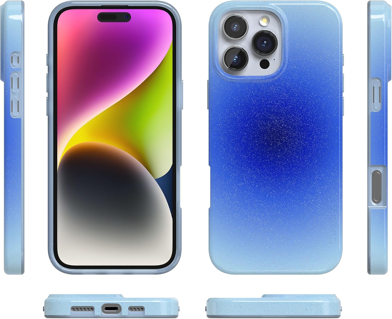 Casely iPhone 16 Pro Max Case | Cobalt Clarity | Blue Aura | Compatible with MagSafe | Classic Ultra Slim Design