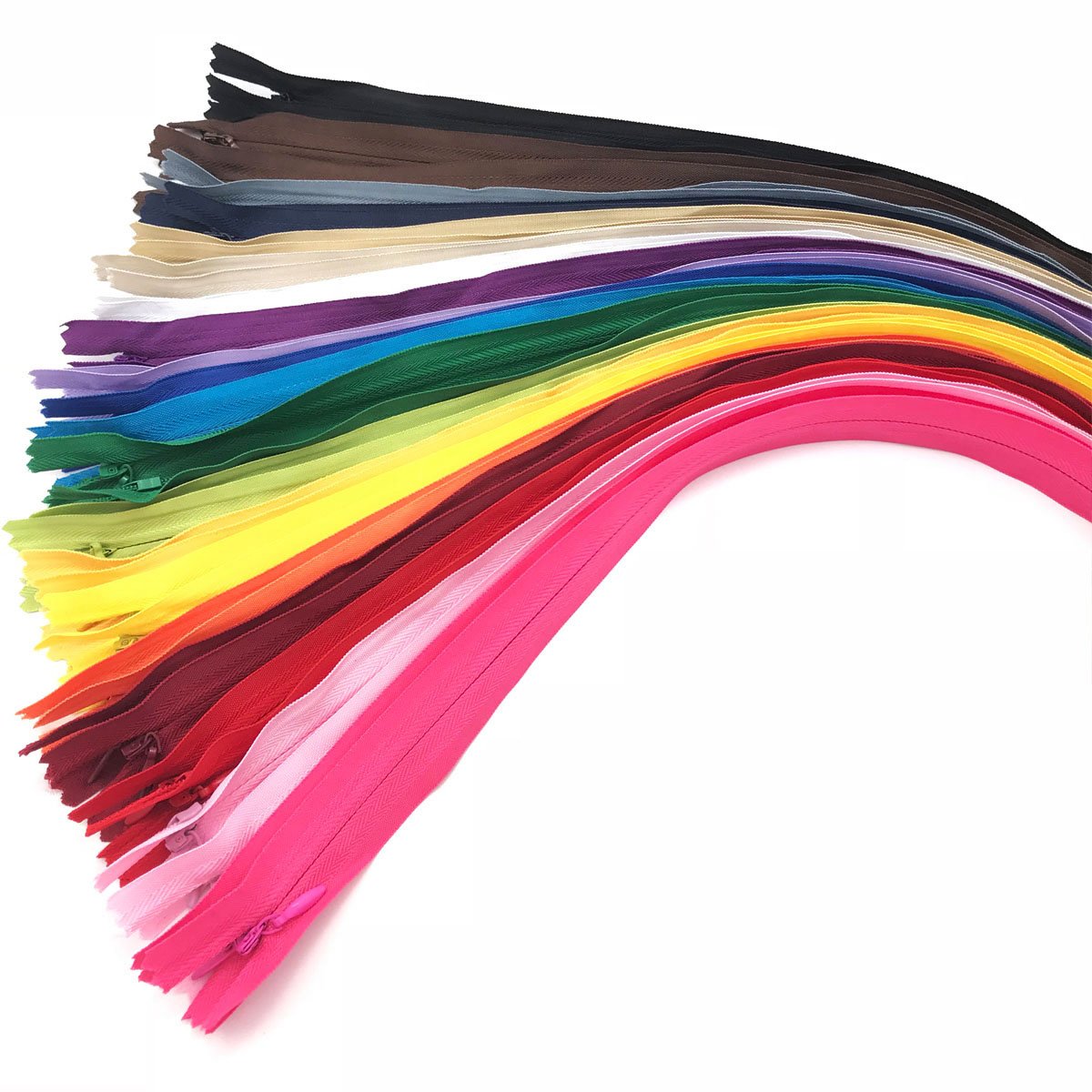 40PCS Invisible Nylon Coil Zipper,DIY Garment Zipper,DIY Sewing Tools for Craft Special(16 inch,Mix Color)-picture-31
