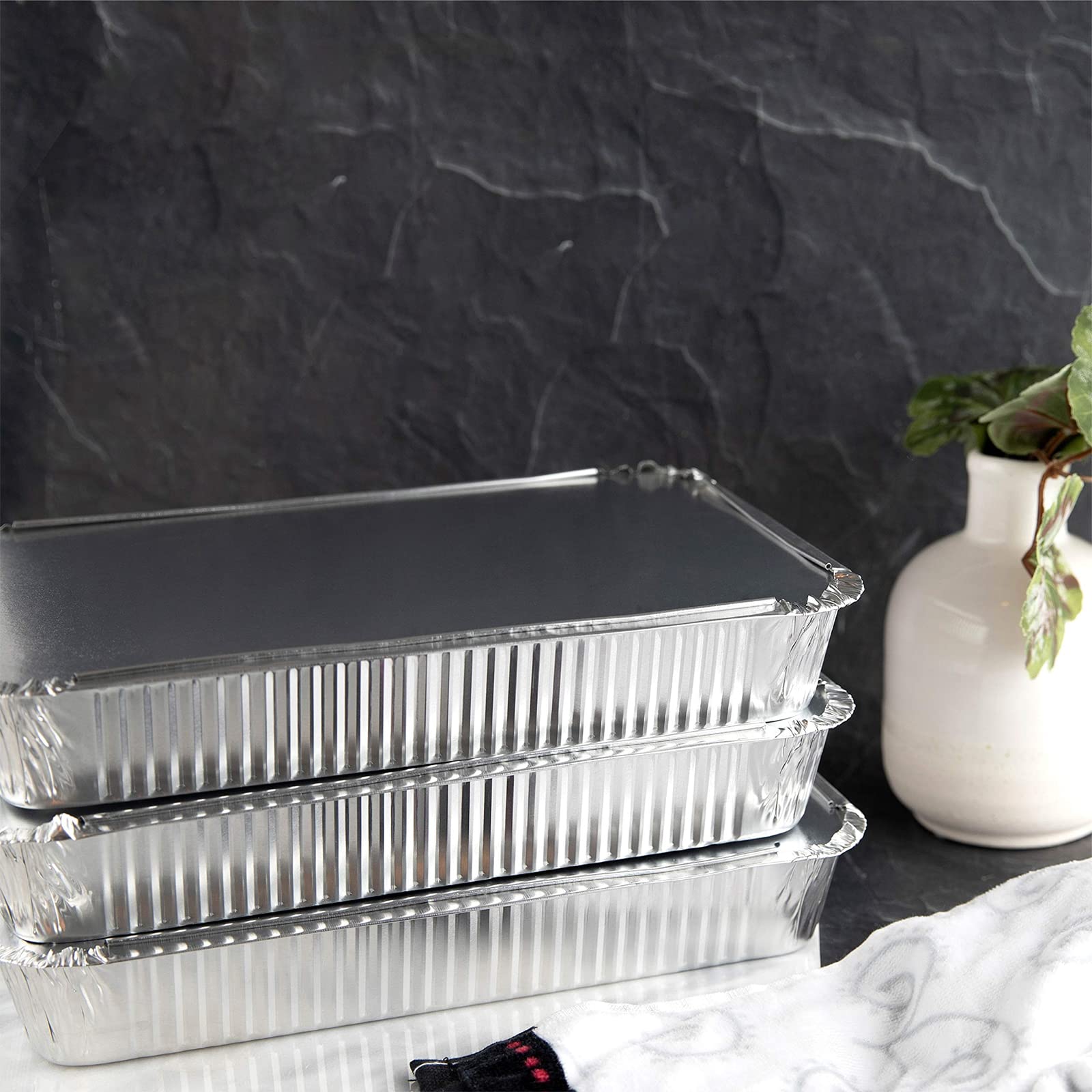 Vaschette Alluminio Con Coperchio SRTSTR - 10 Pezzi 2250ml | Per Alimenti E Barbecue - Foto 12