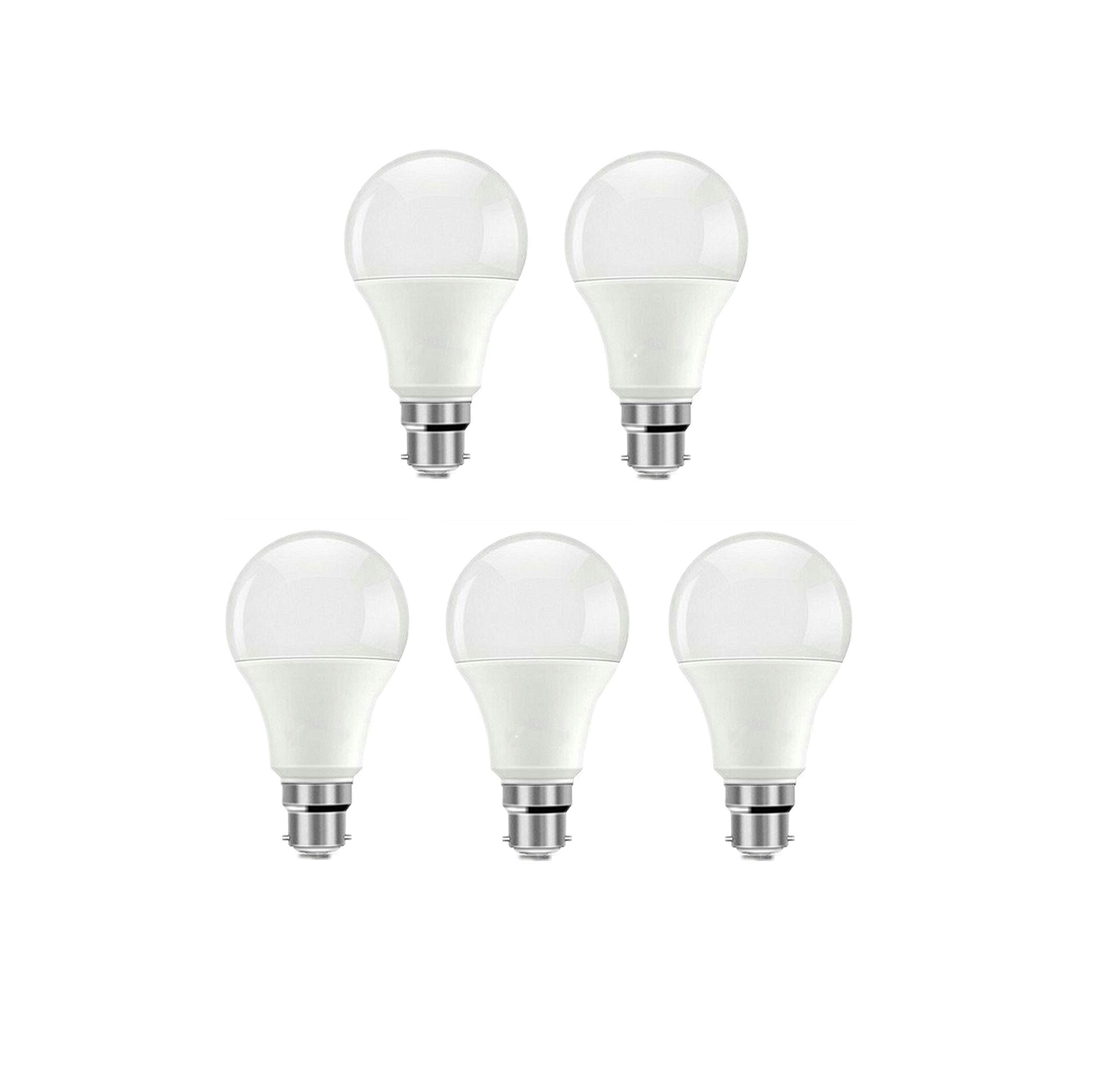 Saish Plastic 12 Volts 9 Watts DC LED Bulb with inbuilt Heatsink Plate, B22 Type Holder, Directly Run on Any Battery Supply, White - Pack of 5 (B07FW4XJ2M) Amazon Price History, Amazon Price Tracker