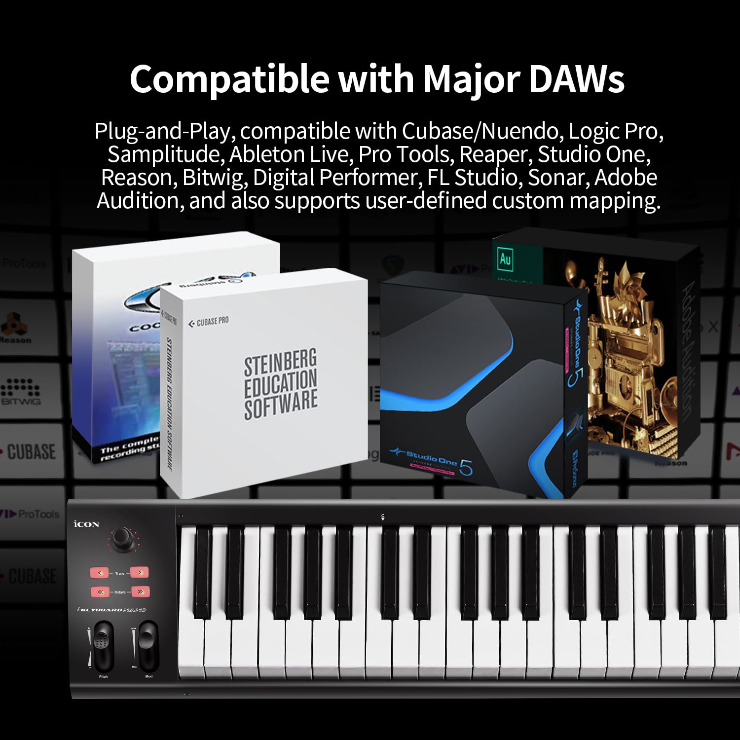 iCon - iKeyboard 5Nano - tastiera MIDI a 49 tasti