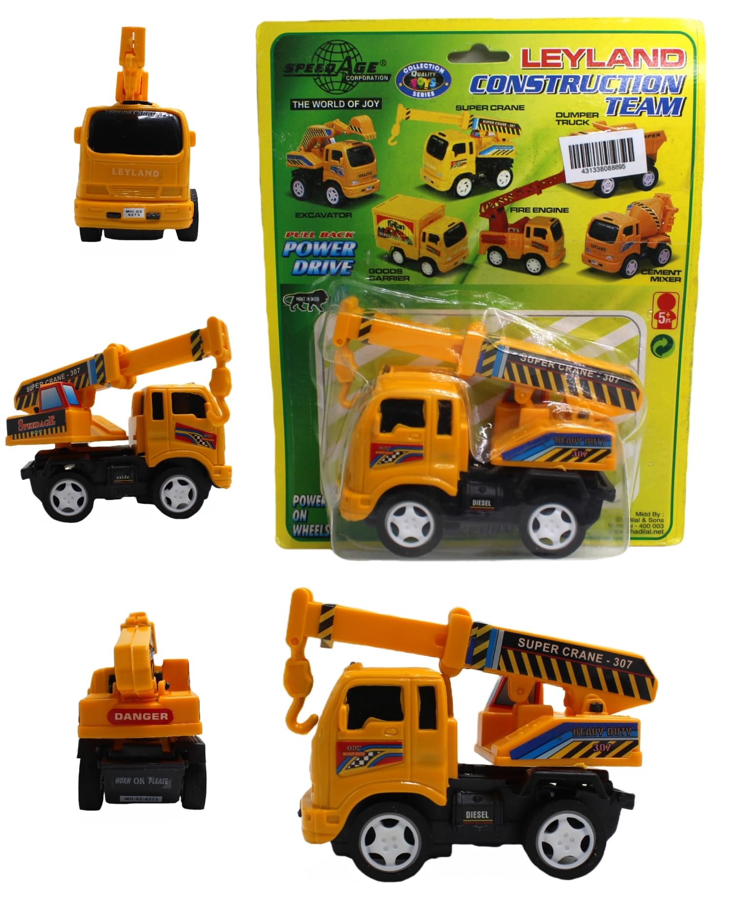 Neoinsta Very Beautiful Construction Crane Yellow for Kids