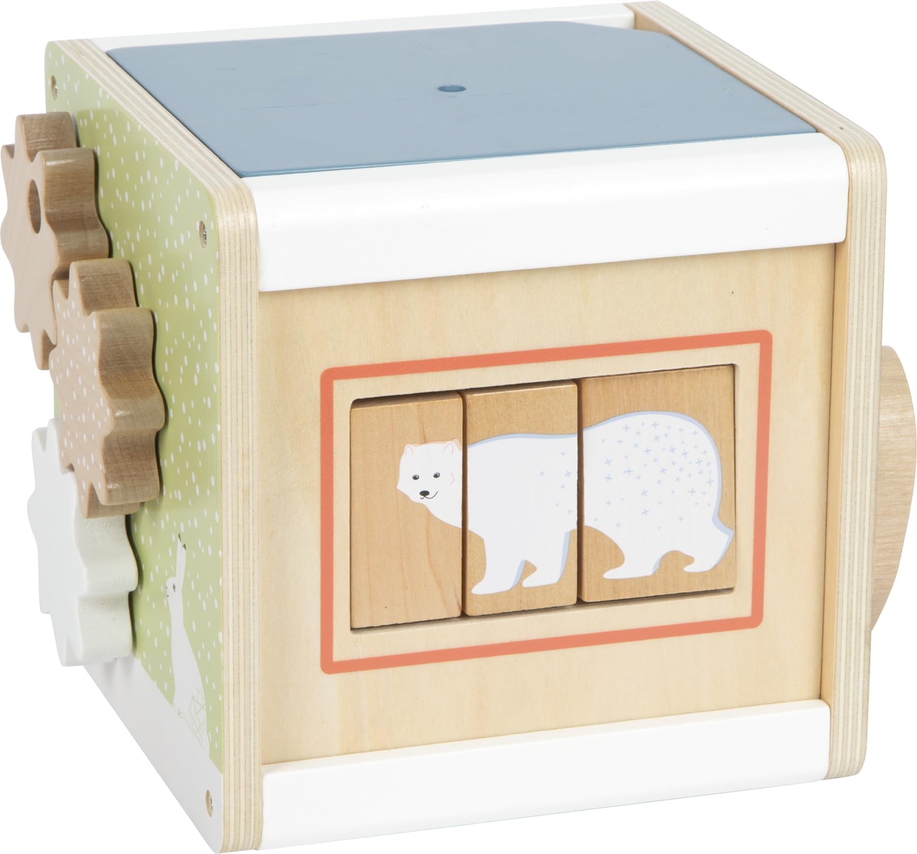 small foot Dado motricità Arctic in Legno Certificato FSC® 100%, Gioco di motricità per Bambini Piccoli, da 12 Mesi