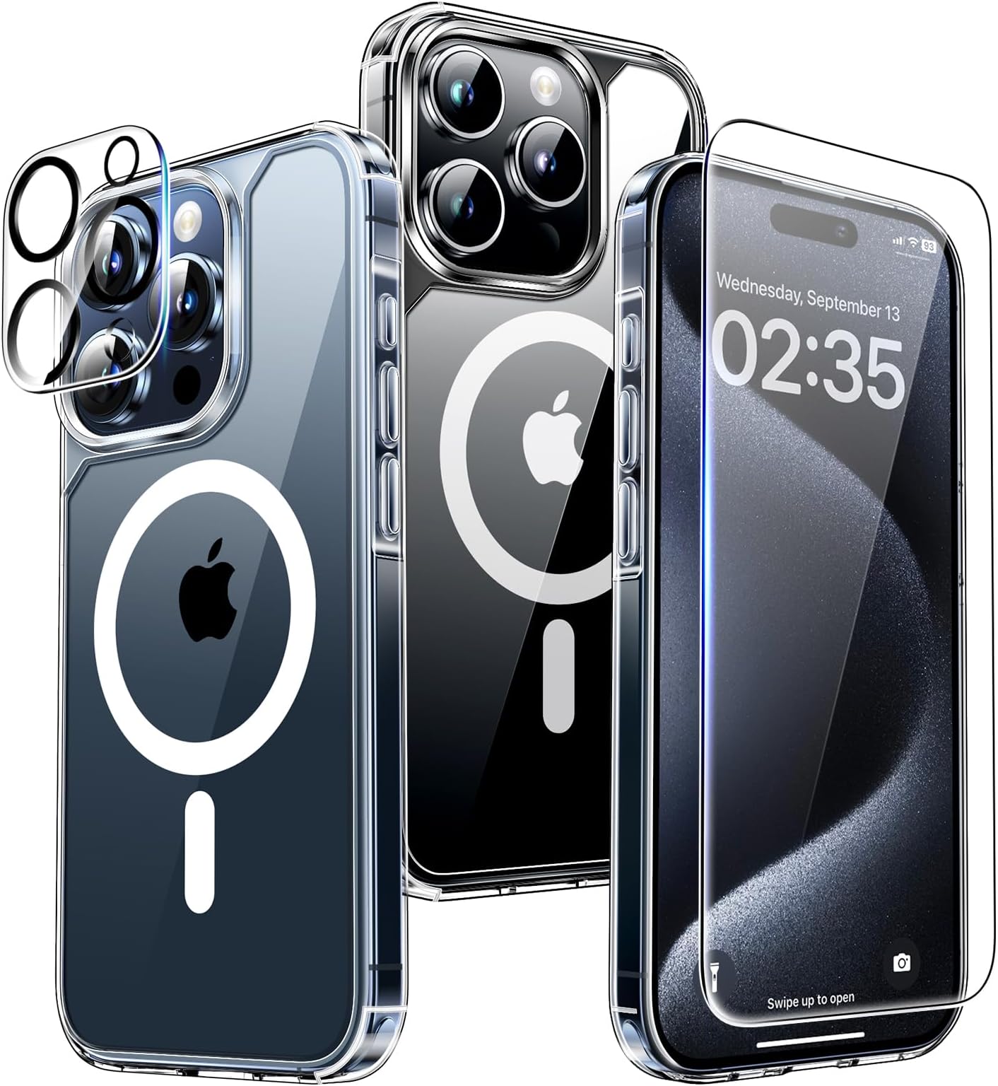 IPhone 14 Pro Case Clear Magnetic Stand Matte [MIL-Grade Drop Protection] Compatible With - View #9