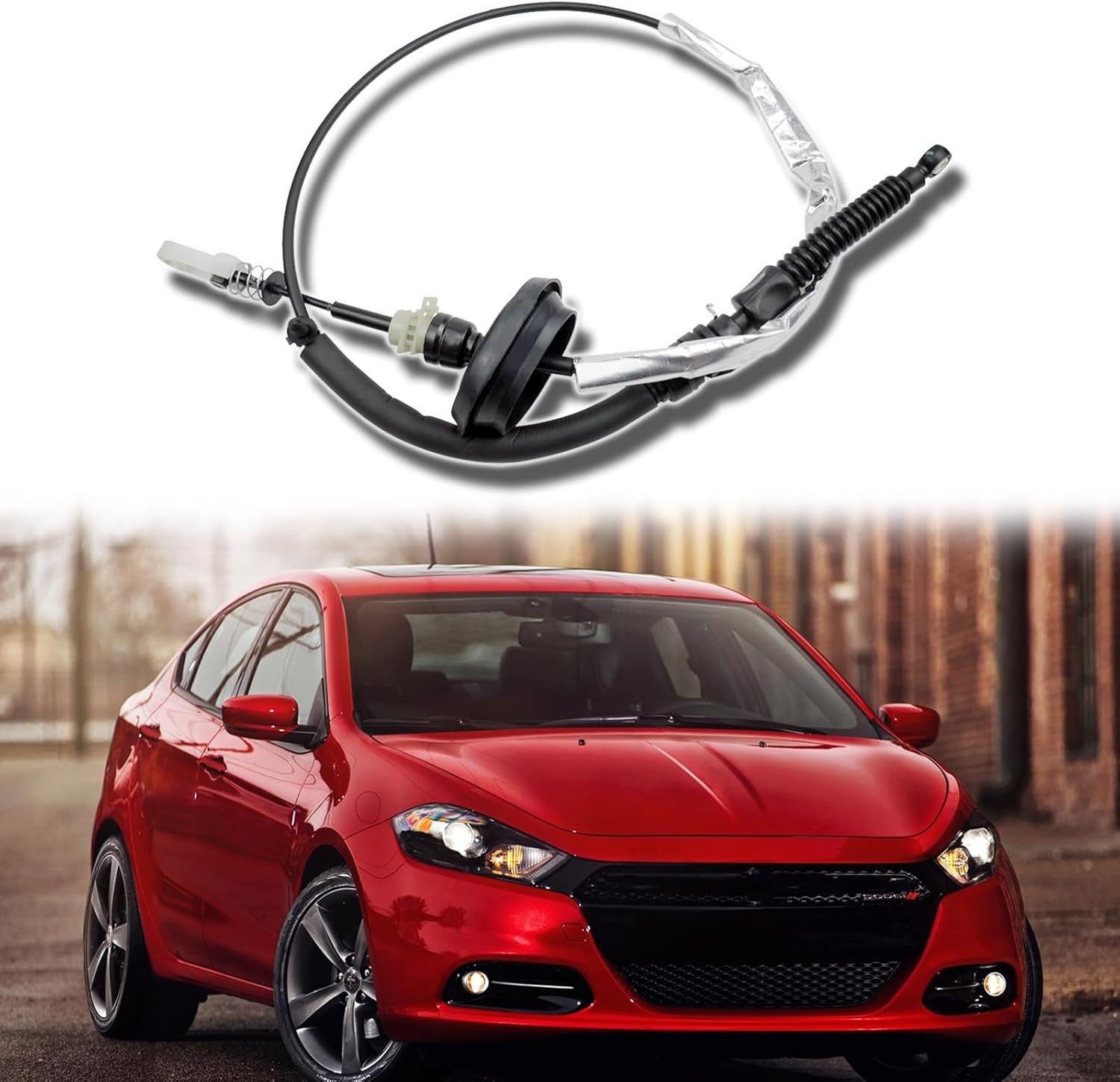68164081AB Automatic Transmission Shift Cable Replacement for 68164081AB 68164081AC Fit for Dodge Dart 2013 2014 2015 2016 Auto Gearshift Control Range Selector Lever Cable
