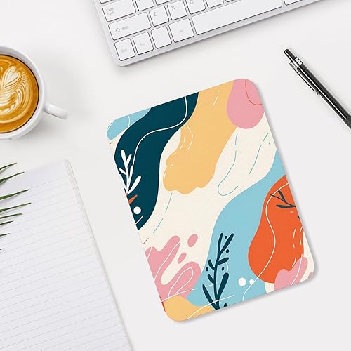 Miniatura 6 de Alfombrilla de mouse pequeña de 6 x 8 pulgadas, alfombrilla de mouse de goma gruesa impermeable, bonita alfombrilla de mouse para mujeres y hombres,