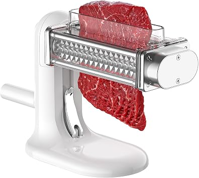 COFUN Manual Meat Tenderizer Tool, Meat Tenderizer Machine | Stainless Steel Gear, Steak Flatten Cuber Rolling Meat Poultry Tenderizer, Meat Tenderizer Kitchen Tool