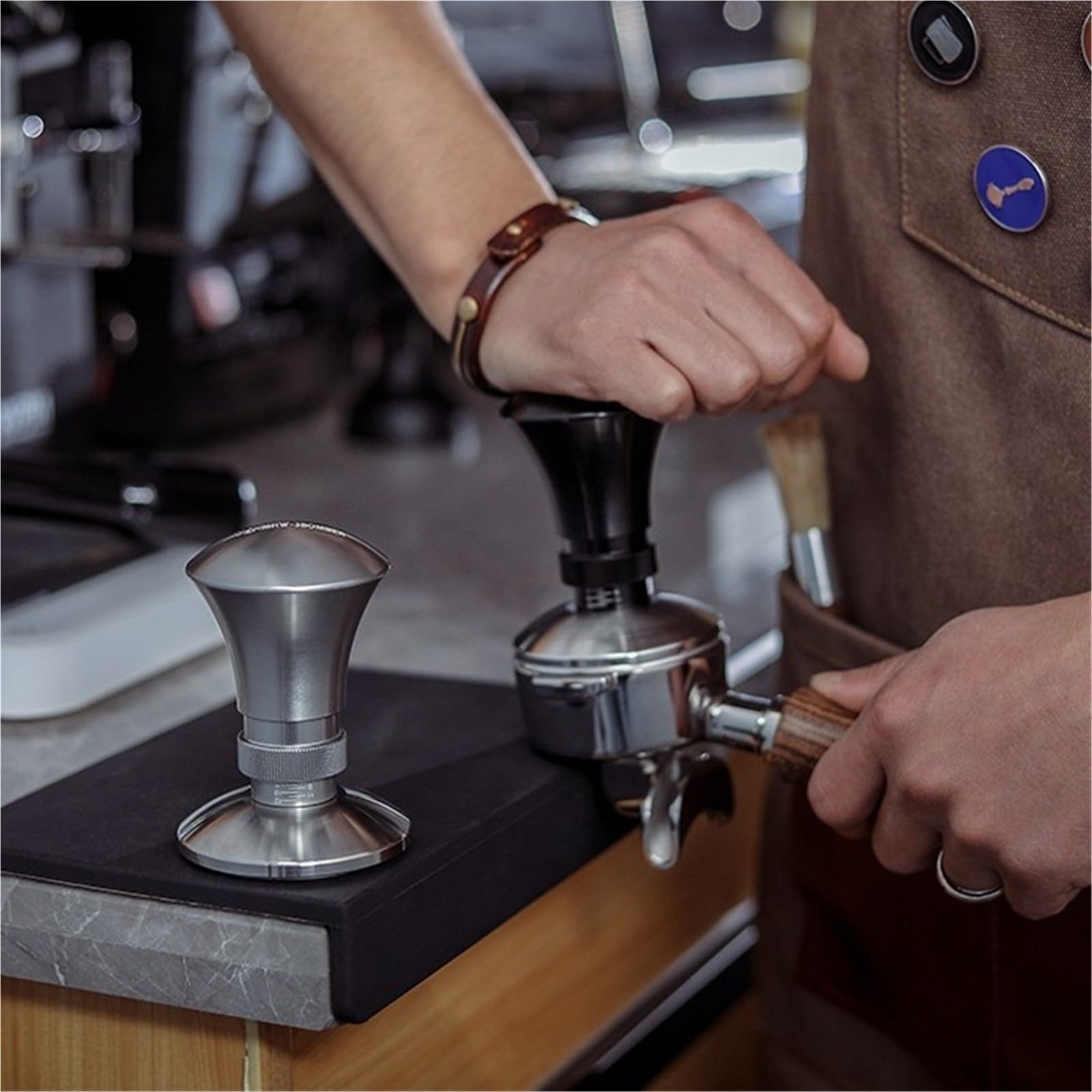 Tamper Espresso 58.35mm Compatible Con MHW-3BOMBER, Compatible Con Gaggia