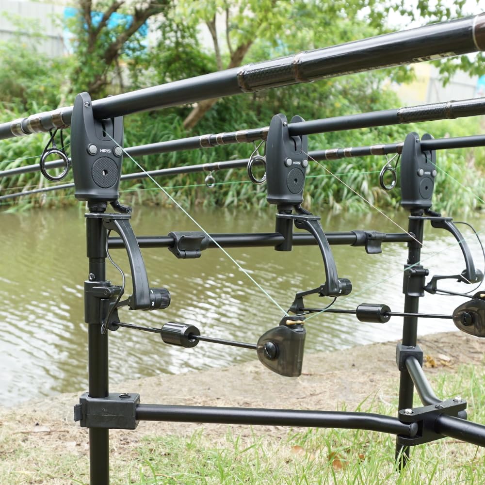 Hirisi Tackle Juego de alarma inalámbrica para pesca en bolsa de transporte