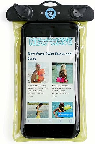 Bolsa impermeable New Wave para nadadores y triatletas en aguas abiertas, sin bolsa seca (bolsa impermeable para teléfono)