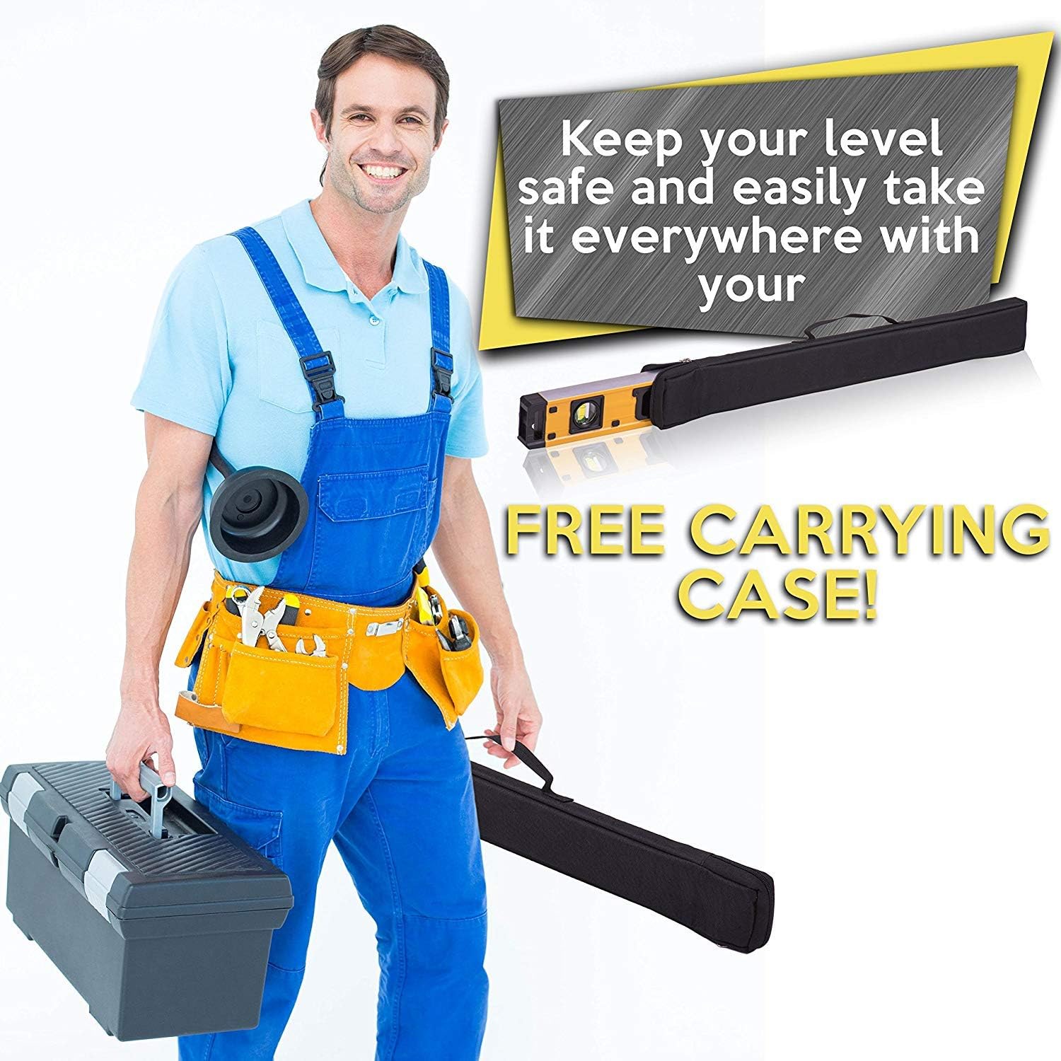 Exсluѕіvе Dіѕсоunt 70% Prісе 24-Inch Professional Digital Magnetic Level - IP54 Dust and Waterproof Electronic Level Tool - Get Master Precision with Shefio Smart Level, 2 AAA Batteries + Carrying Bag