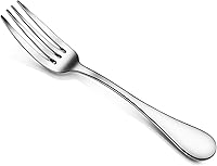 Vista 2 de Artaste 59328 Rain 1810 Tenedor de cena de acero inoxidable, 7.6 pulgadas, juego de 12, color plateado