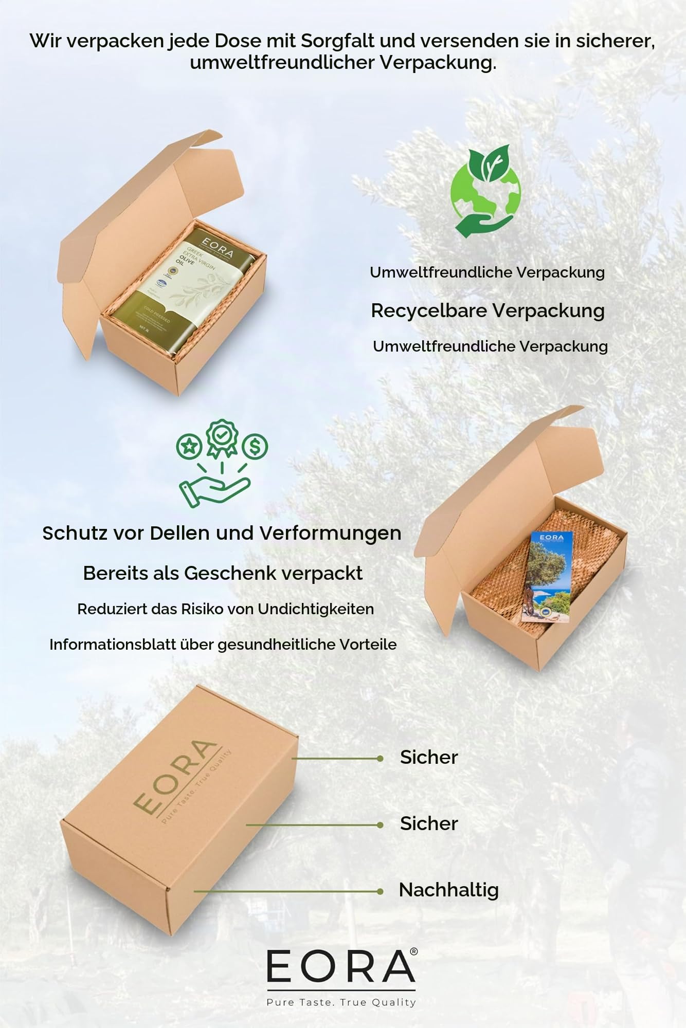 EORA Premium Griechisches Natives Olivenöl Extra 3L (Neue Ernte 25/26) – Hoher Polyphenolgehalt, kaltgepresst, sehr niedriger Säuregehalt ~0,35% – Einzelne Herkunft P.G.I. Lakonien, Griechenland