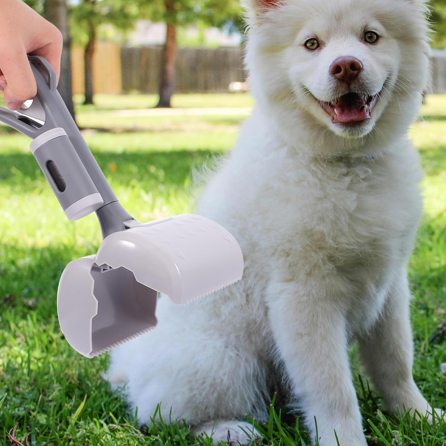 Portable Pet Waste Picker for Dogs and Cats with Waste Bag Holder Lightweight Poop Scooper for Outdoor Use Convenient Design for Parks and Walks