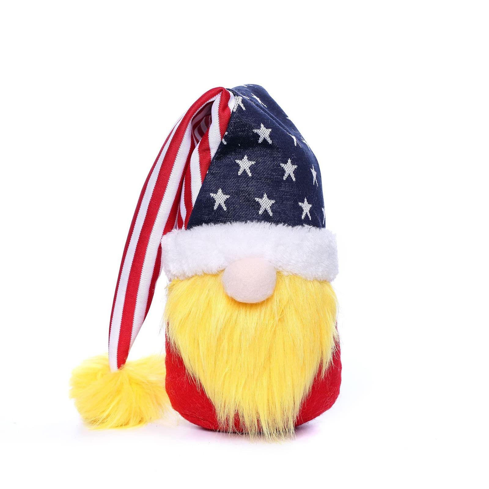 Elnwnnkc Yellow Patriotic Plush Gnomes 4Th Of July Decoration Plush Figurine For Veterans Day Gift Tabletop Independence Day Gnomes Veterans