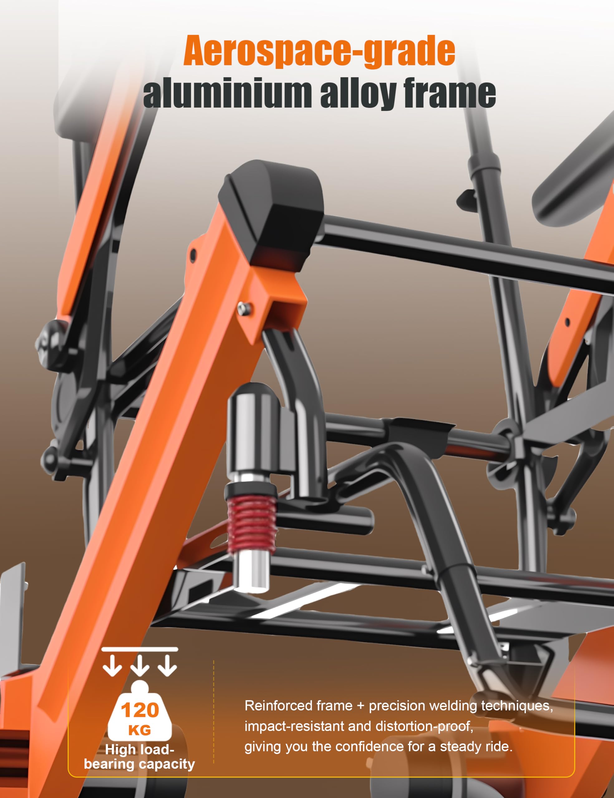 Fauteuils roulants électriques pliants pour adultes et personnes âgées, moteur de 500 W, fauteuil roulant électrique pliable tout terrain avec coussin de siège ergonomique, léger et portable pour les