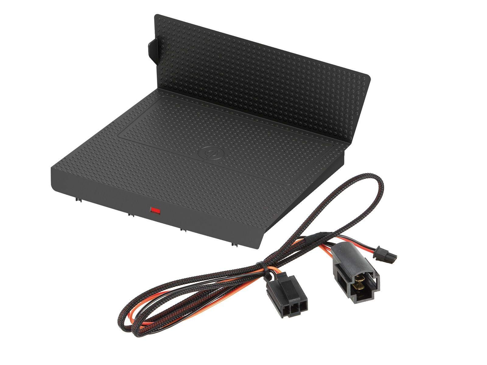inbay 5W Kabellos/Wireless Charger VW Tiguan I/Golf Plus. Qi-Ladestation/Ladefach für Smartphones. Ablagefach mit induktiver Ladefunktion zum Nachrüsten fahrzeugspezifisch.