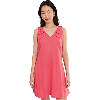 Платье CeCe Bow Strap V-Neck A-Line Dress