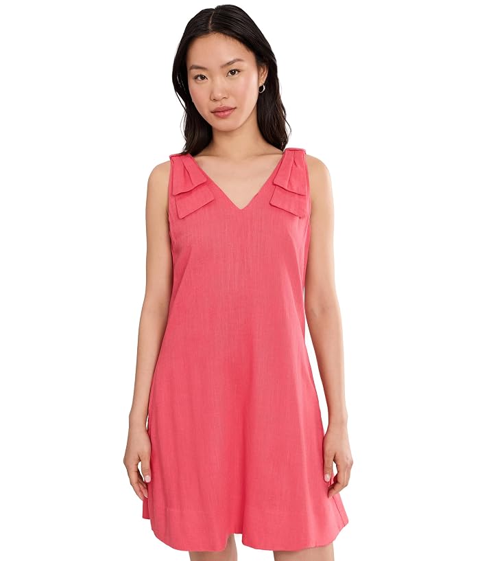 cece a line bow dress Women's V-Neck A-Line Mini - Claret Red Color:Dusty pink color-sculpt-seamless-halter-bra-mocha Ebay How To Dress 90s with its charming A
