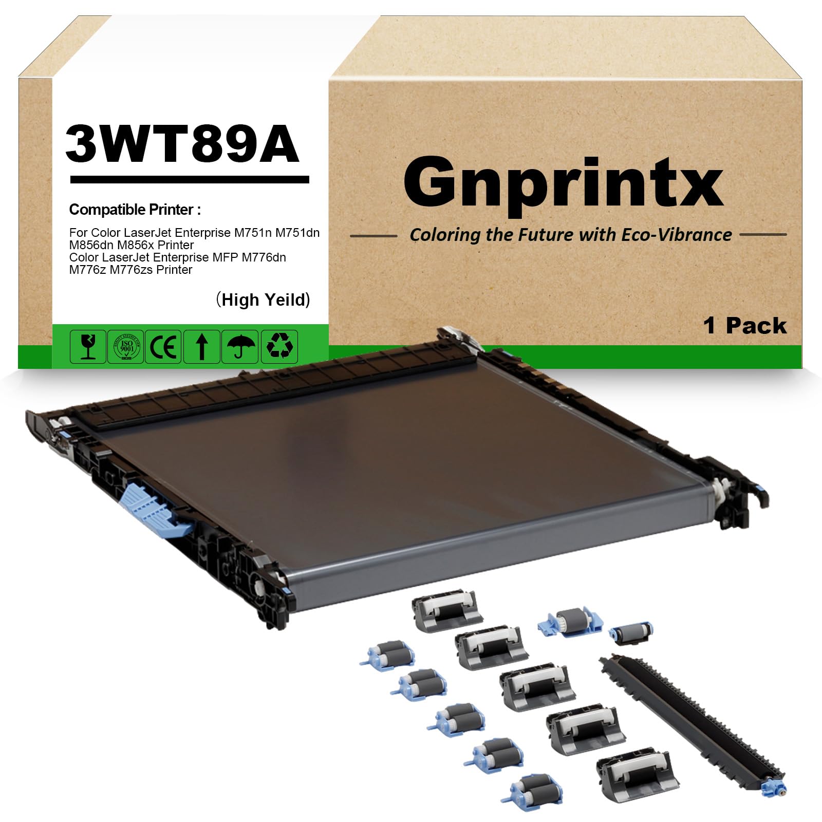 Gnprintx 3WT89A Transfer Belt Unit Replacement for HP 3WT89A Transfer Belt Kit RM2-1504-000 Compatible with HP Color M751n M751dn M856dn M856x MFP M776dn M776z M776zs Printer