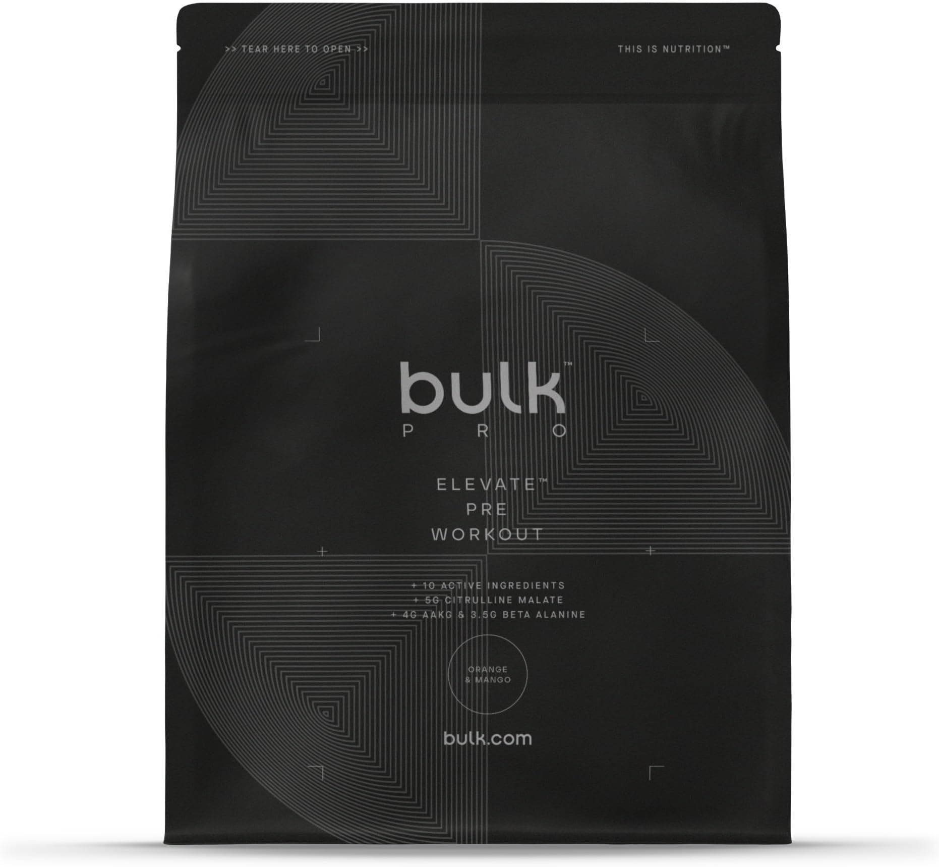 Elevate, Pre Workout Supplement Powder, Orange and Mango, 660 g, Packaging May Vary