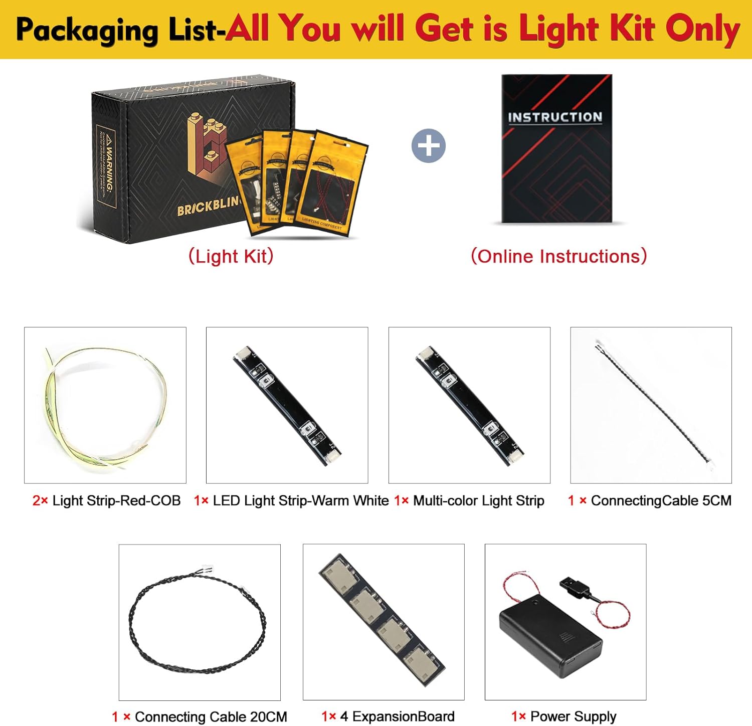 BrickBling LED Light Kit Compatible with Lego Arcade Machine, Creative Light Compatible with Lego 40805 - Not Come with Model