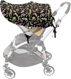 Dreambaby Animals Stroller Sun Shade, Large, Black
