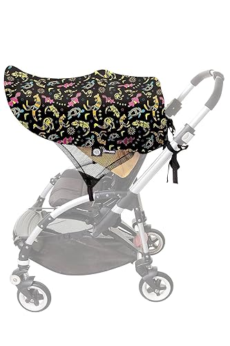 Dreambaby Parasol para cochecito de animales, grande, color negro