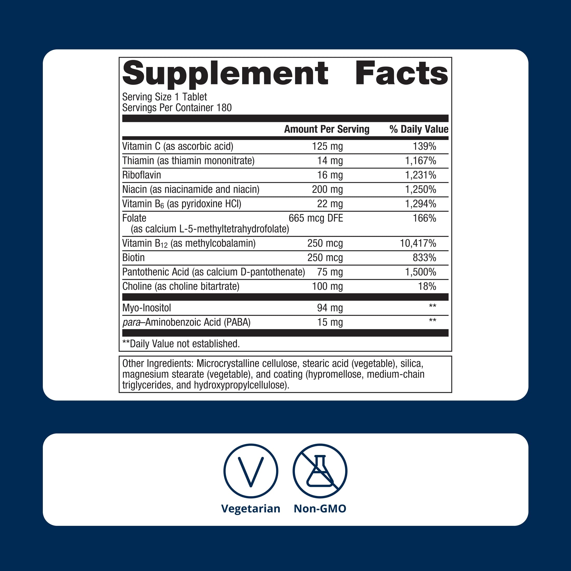 Metagenics Vitamin B-Complex Active B6 & B12 with Folate, 180 Tablets — Amazon image 6