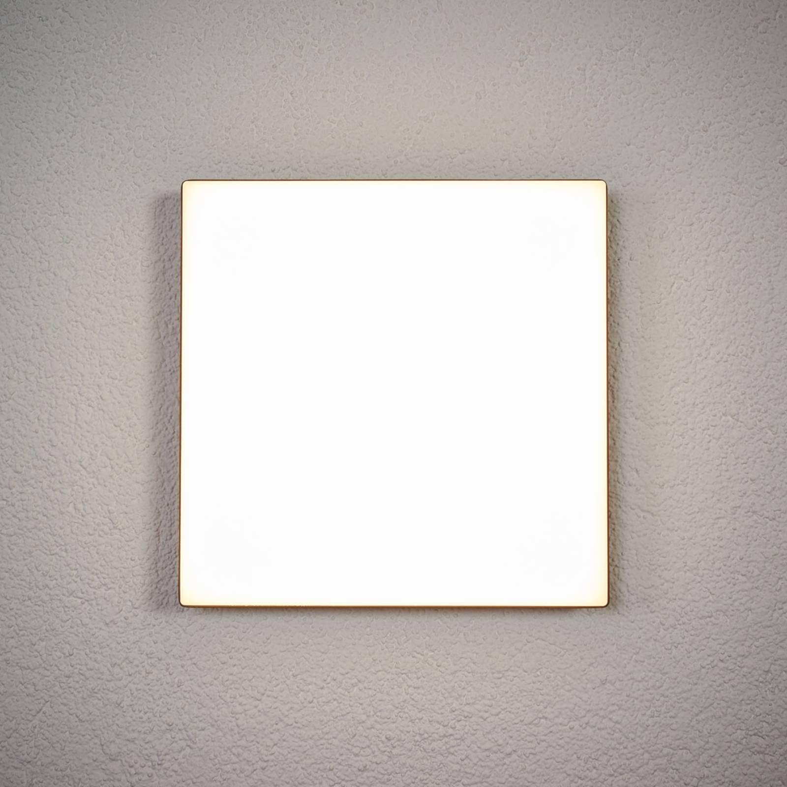 Lucande LED Deckenleuchten Henni mit Bewegungsmelder (Modern) in Alu (1 flammig,) - Außenleuchte für Garten Terasse Balkon & Haus Deckenleuchte
