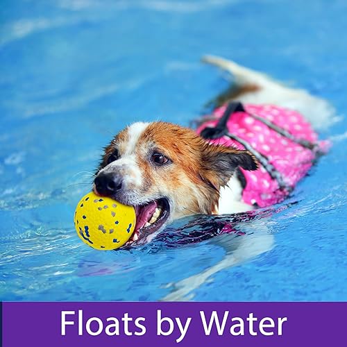 Miniatura 4 de Beieverluck Paquete de 12 pelotas de tenis para perros para masticadores agresivos, pelotas de juguete indestructibles para perros grandes, medianos