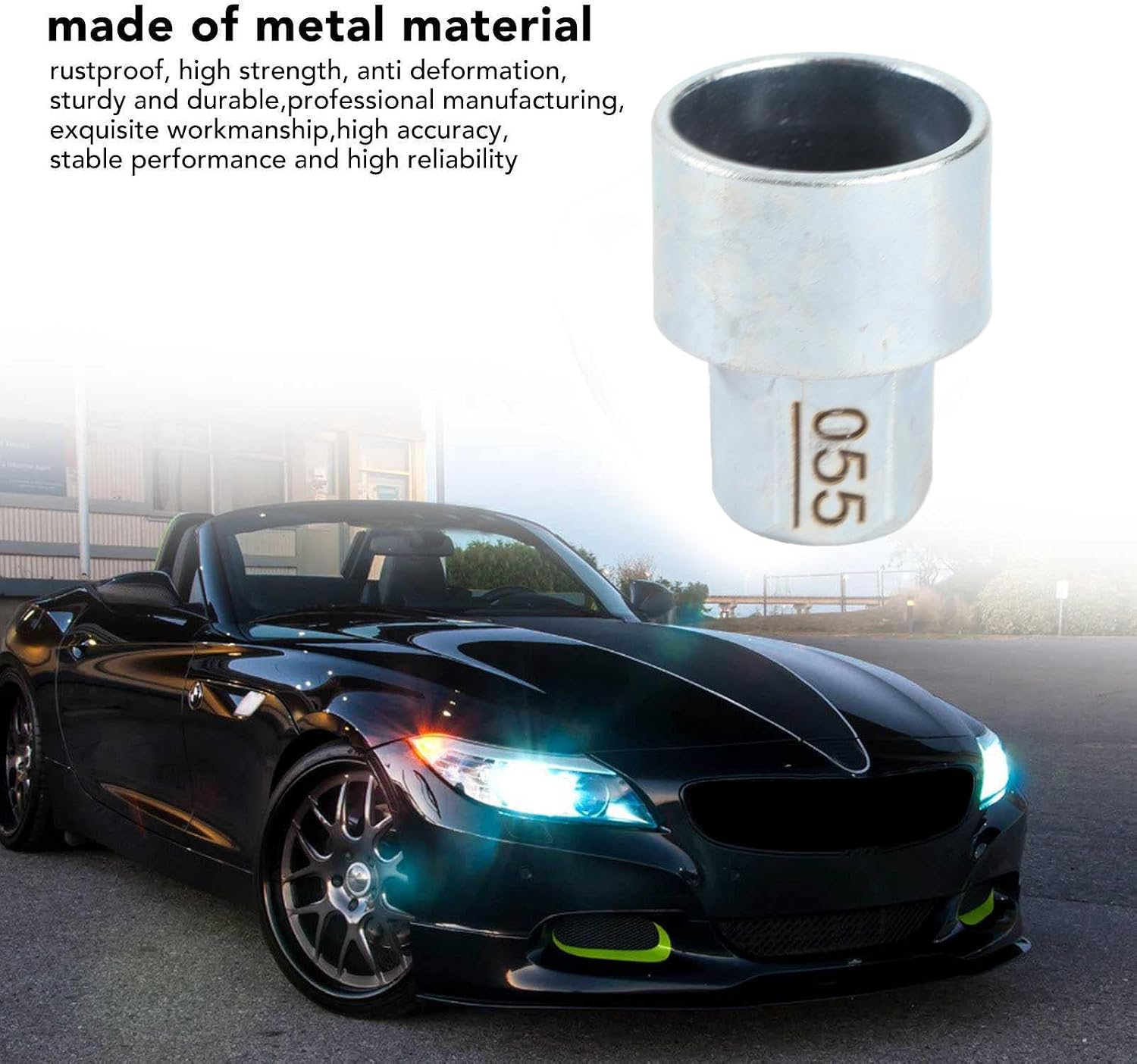 Anti Theft Lugnut Socket, Metal Wheel Lock Key Lug Nut Anti Theft Lugnut Socket Hub Replacement Wheel Lock Key Removal Kit for 1 3 5 6 7Series X1 X2 X3 X4 X5 X6 Z4 (055)