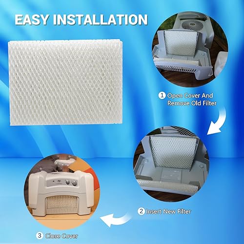 Miniatura 4 de MD1-0034 - Filtros de mecha de repuesto para humidificador evaporativo Vornado Evap2, Evap40, EV3, EV100, EV200, EVDC300, EVDC505, EVDC500, filtro