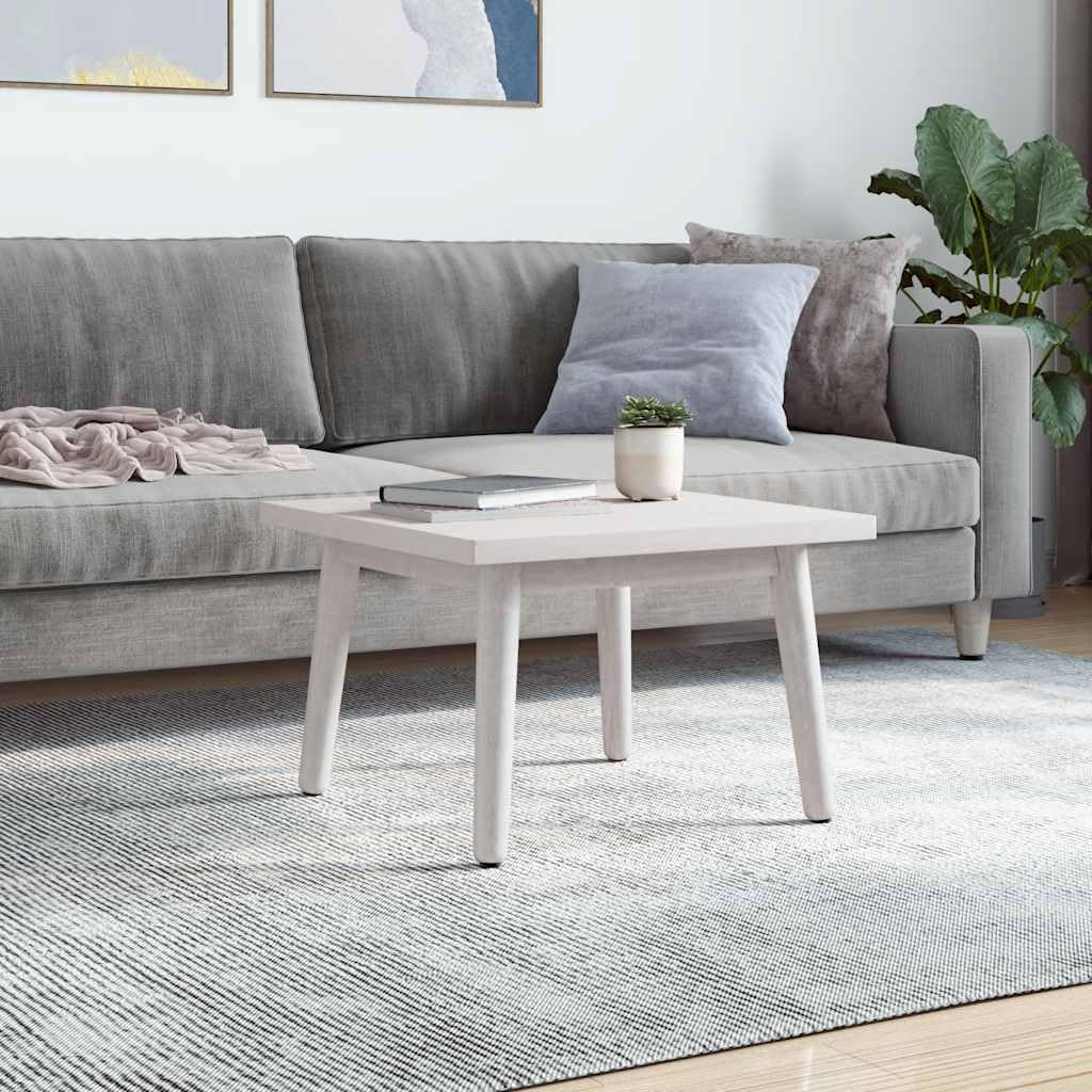 Piano Tavolo Quadrato 60x60x2,5cm Legno Pino Massello Bianco | Superficie di ricambio verniciata con angoli arrotondati, ideale per bar, ristoranti e salotto di casa.