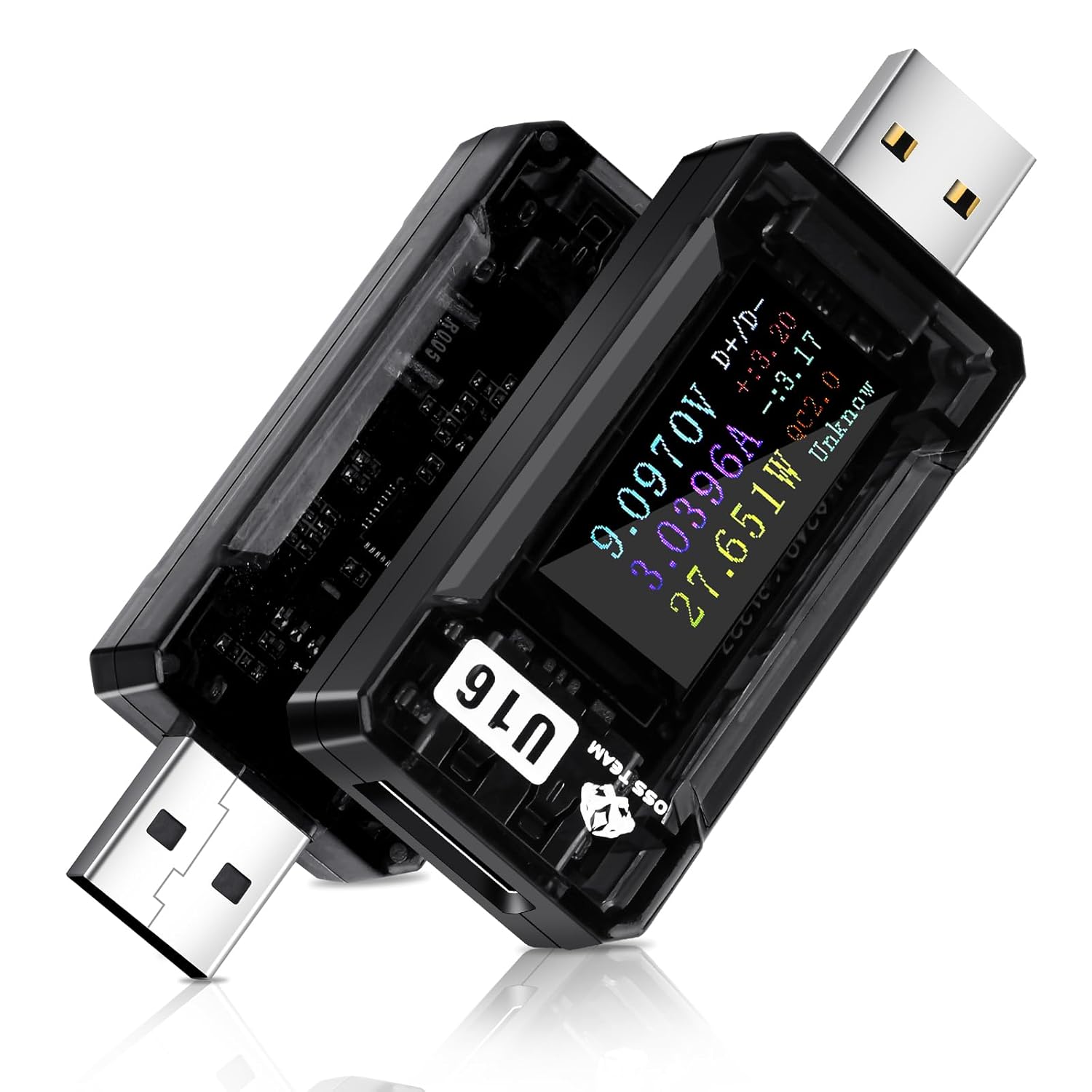 Diymore USB C Tester USB C Power Meter Tester,Digital Multimeter with LCD Display,Digital Voltmeter Type C Voltage and Current Tester Fast Charging PD3.1 Protocol Testing,240W/40V/12A Capacity