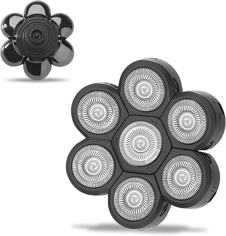 Cabeça de reposição UPTARD para barbeador elétrico, lâminas rotativas de aço inoxidável, preta