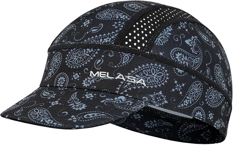 Lightweight Breathable Cycling Cap Fits Under Bike Helmet | For Hot-Weather Rides with Cooling Comfort, A Flip Visor, Sweat-Wicking Performance and Secure Fit Under Cycling Helmets