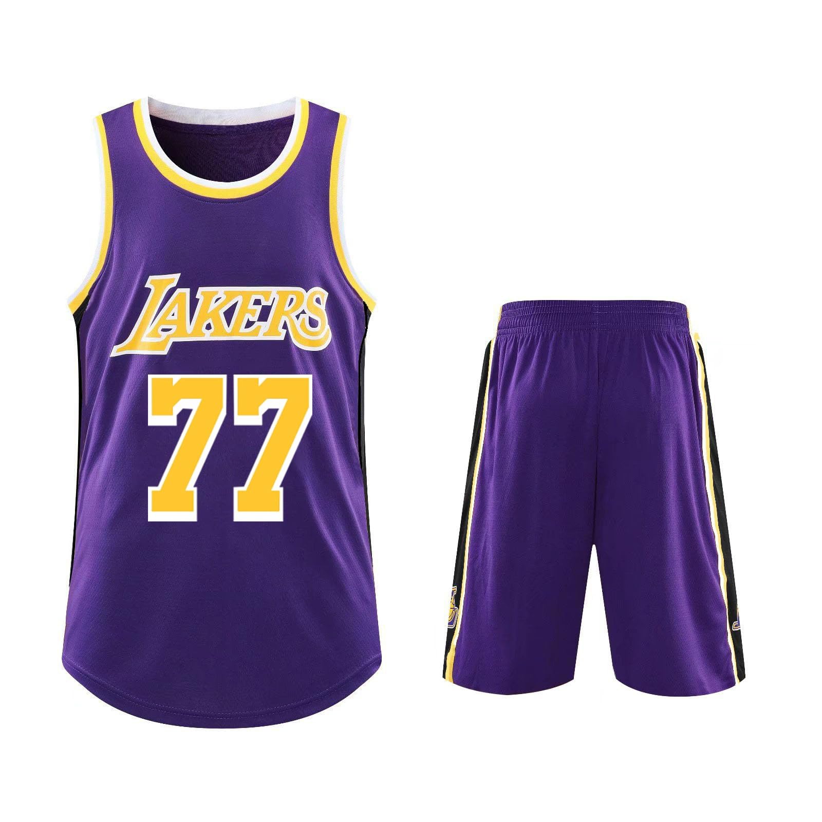 Maillot Basket Enfant Adulte 2025 Nouveaux Tenue Basket Enfant Homme 2 PièCes Ensemble Basket Maillots De Basketball Jersey GarçOn VêTement Set Équipement d'entraînement Sport Gilet Basket+Shorts