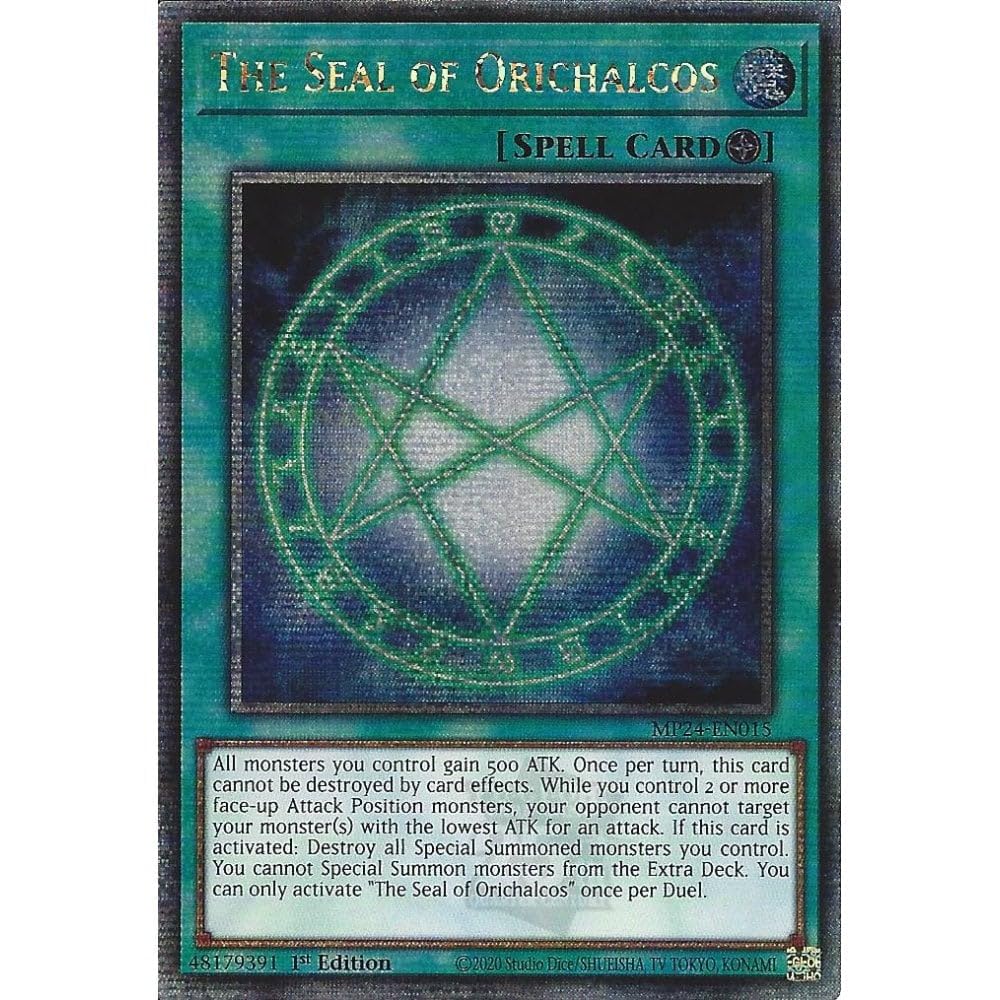 MP24-EN015 The Seal of Orichalcos : Quarter Century Secret Rare Card : 1st Edition