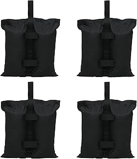Gardzen Canopy Weights Sand Bags, Sandbags for Weight, Tent Weight Bags Set of 4 for Camping Canopy, Outdoor Patio Shelter...