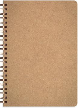 A5 Kraft Cardboard Cover 70 Leaves 110 grams Dotted Notepad