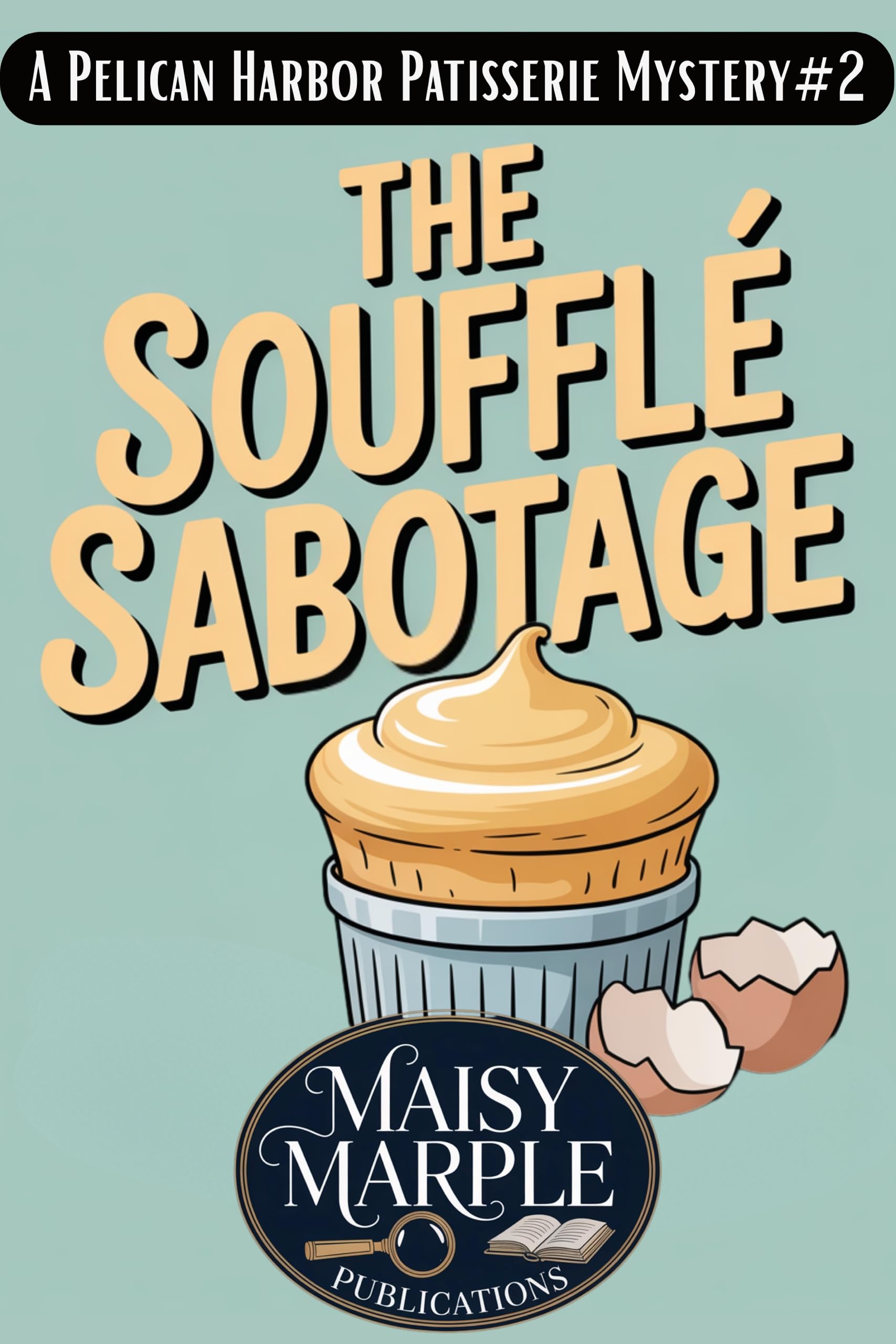 The Souffle Sabotage: A Small Town Culinary Cozy Mystery with Cat (Pelican Harbor Patisserie Mysteries Book 2)