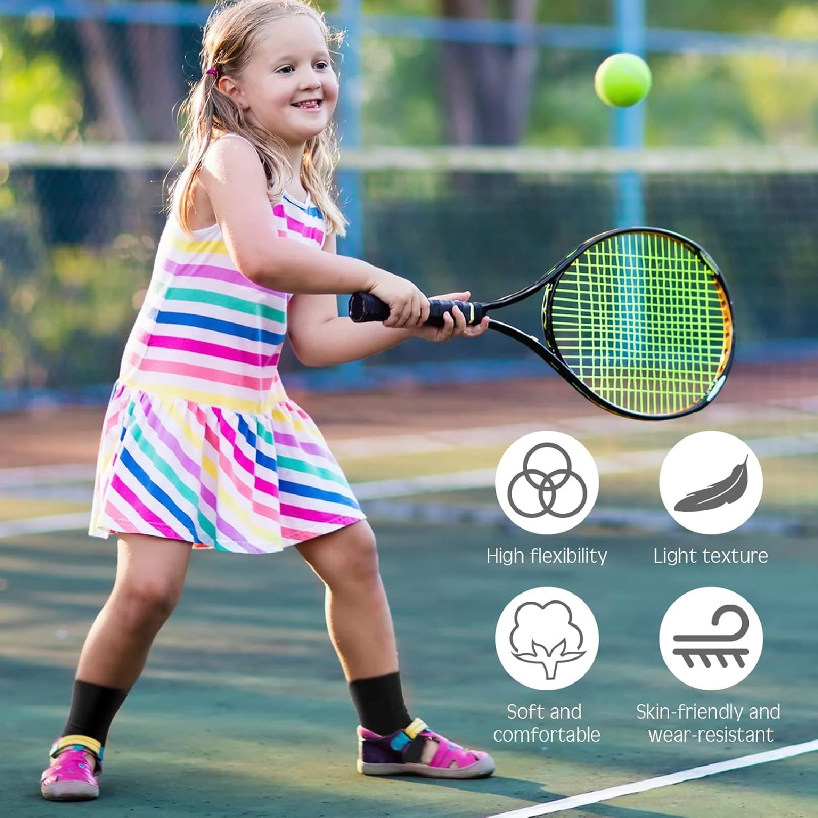 HUSHRICH Kids Ankle Brace Stabilize Joints, Child Ankle Support Compression Slee