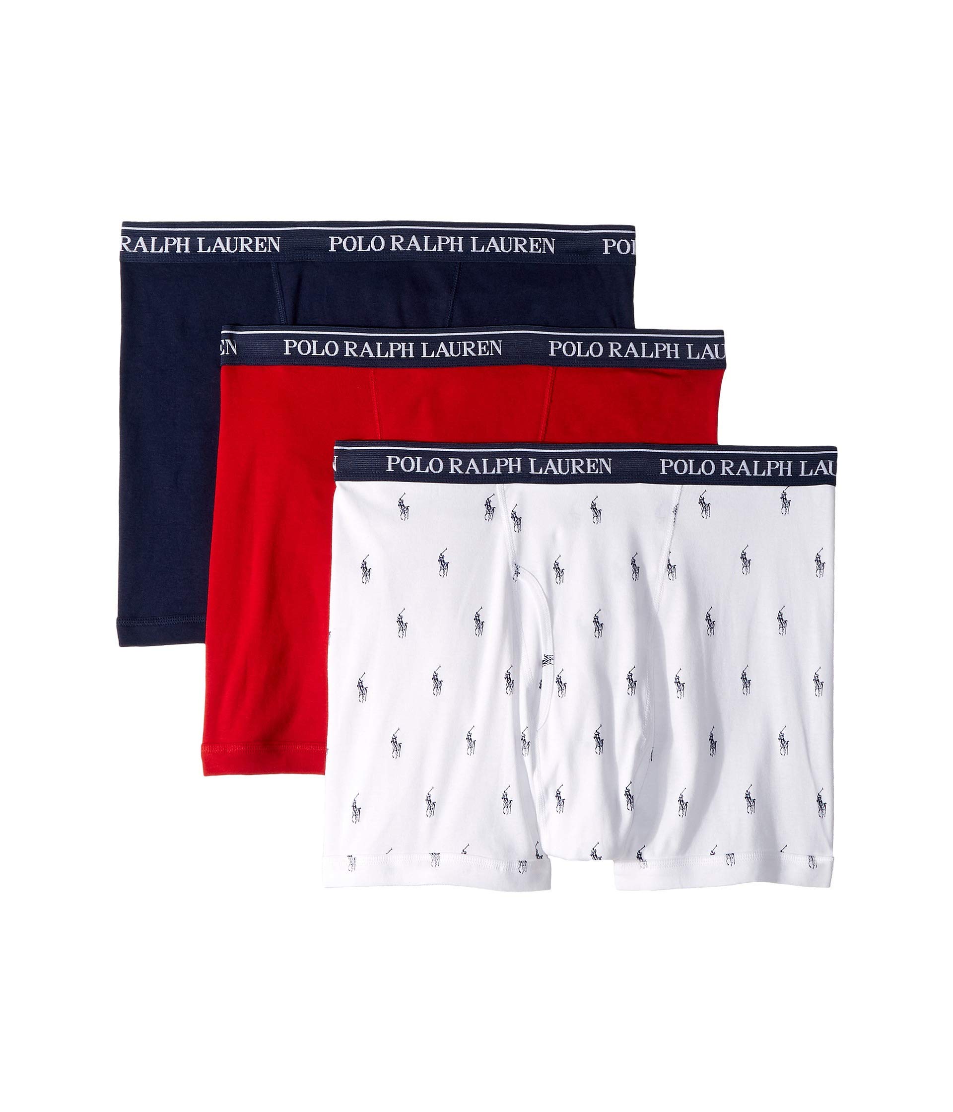 POLO RALPH LAURENMen's Classic Fit w/Wicking 3-Pack Boxer Briefs