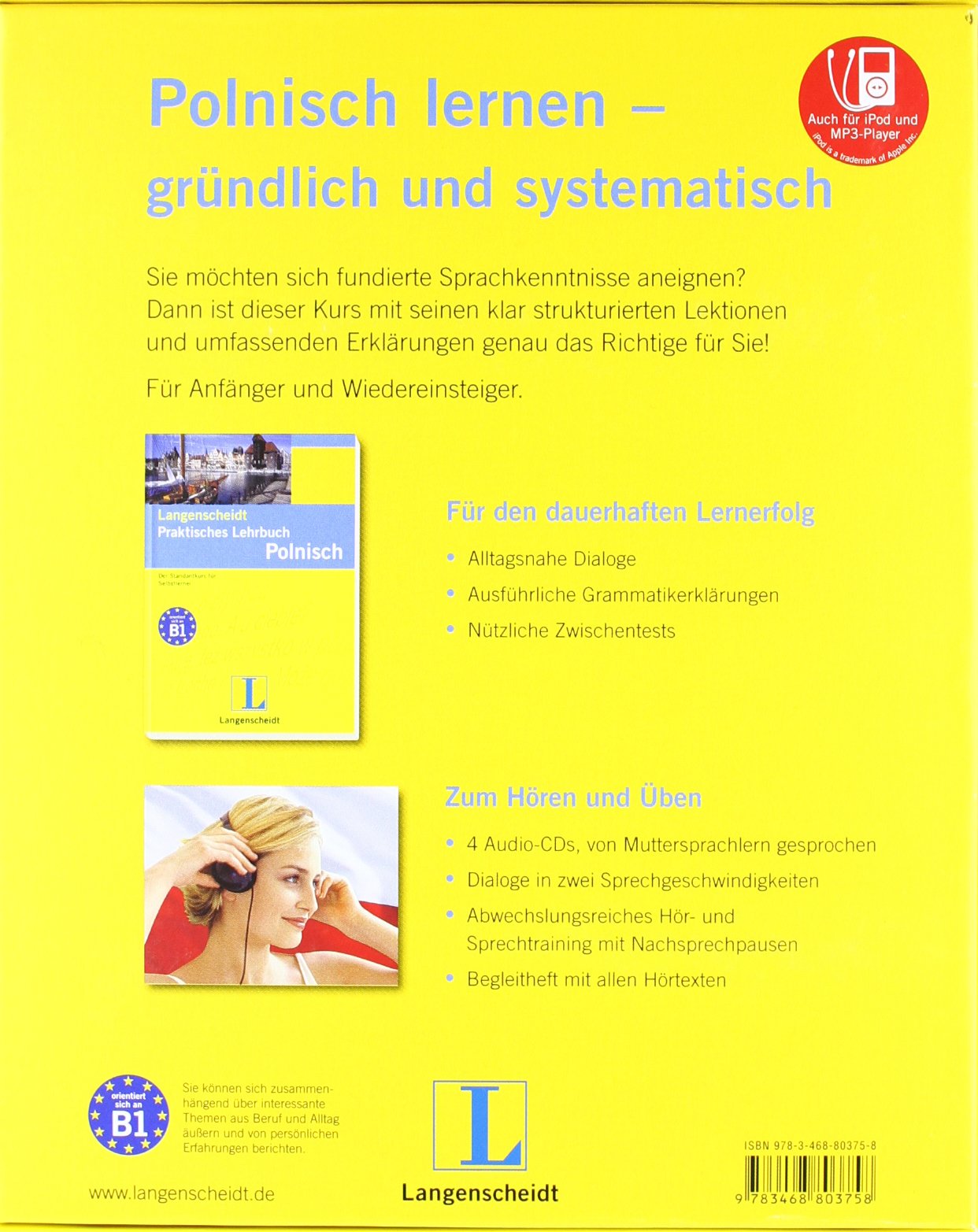 Langenscheidt: Praktischer Sprachlehrgang Polnisch - Buch, Schlüssel, 4 CDs