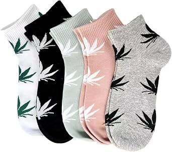 5 Pairs Printed Cotton Hight Socks