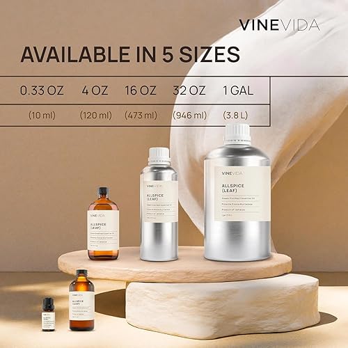 Miniatura 6 de VINEVIDA Aceite esencial de orégano – 16 oz – Sin diluir – Aromas de velas de bricolaje – a granel para hacer jabón y seguro para la piel
