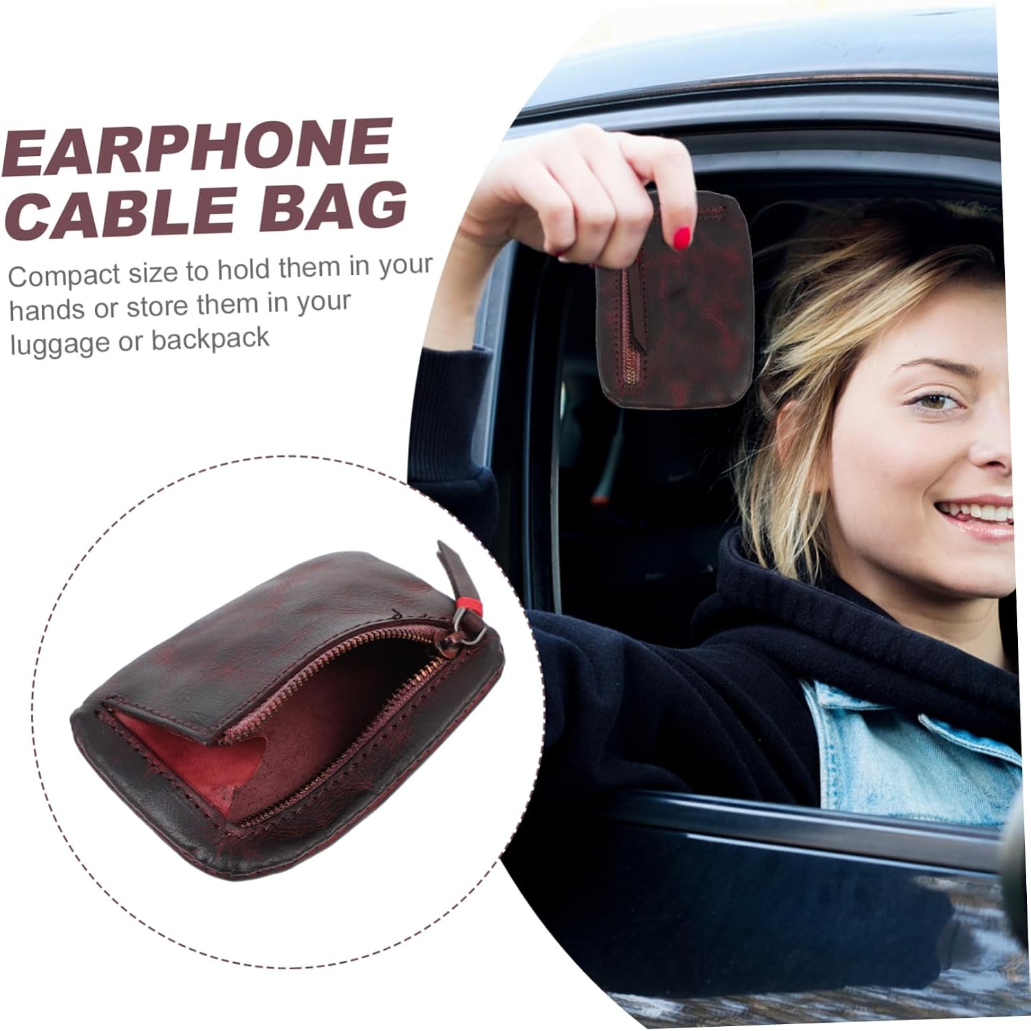 Mikikit 3pcs Usb Cable Organizer Bag Multipurpose Earphone Lines Storage Pouch for Data Cables Usb Drives Charging Accessories Compact and Portable Design for Travel and Everyday Use