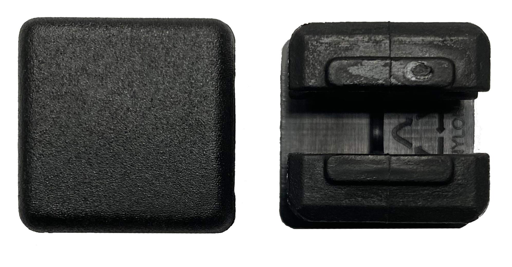 Protection Force 3/4" 19mm (Pack of 10) Square OD Tubing Plastic Insert Plug, Tubing Post End Cap, Chair Glide